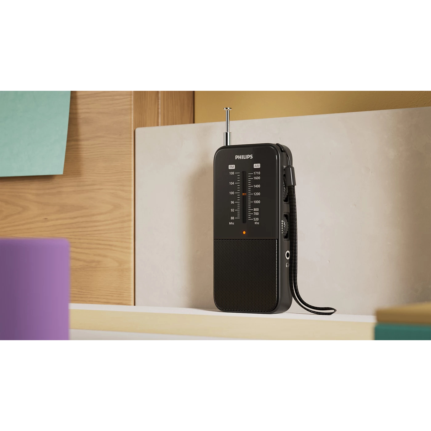 Philips TAR1509 /00 simpele draagbare radio met AM en FM - op batterijen