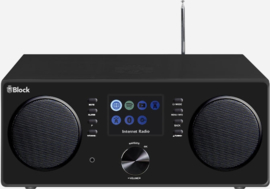 Block CR-20 Stereo High End radio met DAB+, internet en Spotify, hoogglans zwart
