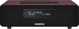 Sangean DDR-36 BT digitale tafelradio met DAB+, FM en Bluetooth, rood