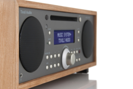 Tivoli Audio Music System+ hifi stereo systeem met DAB+ / FM, Bluetooth, CD-speler en wekkerradio, Cherry - Metallic taupe