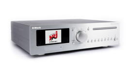 Block CVR-200 VX tuner AV versterker met internet, DAB+, CD, Blu-Ray, DVD, all-in-one, zilver