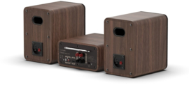 Pure Classic Stereo Mini microsysteem met DAB+ en FM radio met CD en Bluetooth, Zwart Walnoot