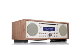 Tivoli Audio Music System+ hifi stereo systeem met DAB+ / FM, Bluetooth, CD-speler en wekkerradio, Walnut - Beige