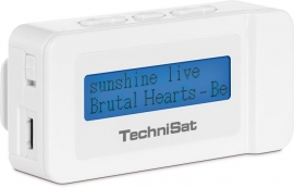 TechniSat DAB+ DigitRadio Go compacte zakradio met FM, wit