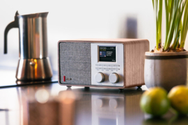 Pinell Supersound 201 DAB+ radio met FM en Bluetooth, walnut