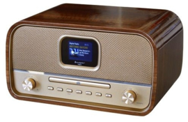 Soundmaster NMCDAB990 GOLD stereo retro DAB+ en FM radio met CD, Bluetooth en USB