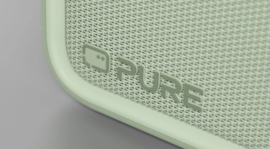Pure Bloom vrolijke draagbare en oplaadbare radio voor binnen en buiten met DAB+ en FM met Bluetooth ontvangst, sage