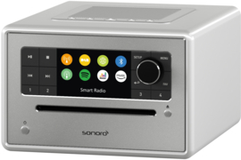 Sonoro Elite X internetradio met DAB+, FM, CD, Spotify en Bluetooth, zilver