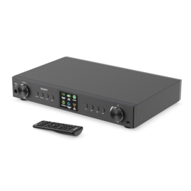 Majority Audio Fitzwilliam stereo hifi tuner met internetradio, DAB+, FM,  USB, Spotify en Bluetooth, zwart