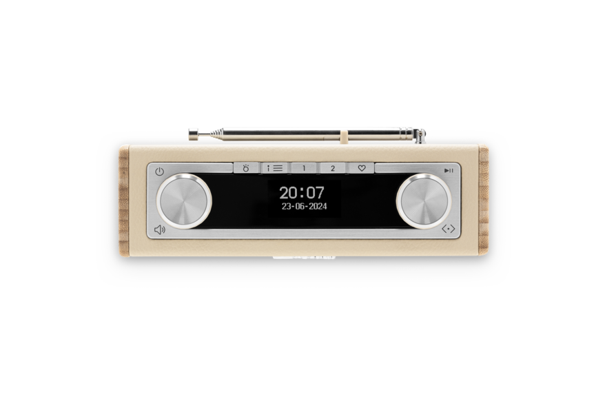 Roberts Rambler Uno retro DAB+ radio met FM en Bluetooth, Pastel Cream