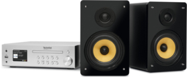 TechniSat DigitRadio 760 CD IR stereo hifi audio installatie met DAB+, FM en internet radio, met CD, Bluetooth en USB, zilver