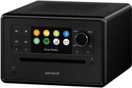 Sonoro Elite X internetradio met DAB+, FM, CD, Spotify en Bluetooth, zwart-zwart