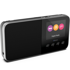 Pure Move T4 oplaadbare zakformaat radio met DAB+, FM en Bluetooth, zwart