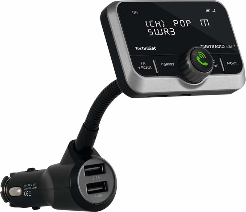 TechniSat DIGITRADIO Car 1 DAB+ autoradio ontvanger FM zender en Bluetooth voor audio streaming + handsfree bellen TechniSat De Radiowinkel