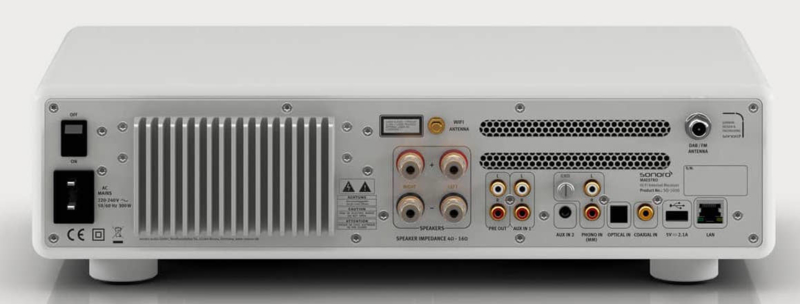 Sonoro MAESTRO hifi tuner versterker met DAB+, en CD-speler, wit | Sonoro | De