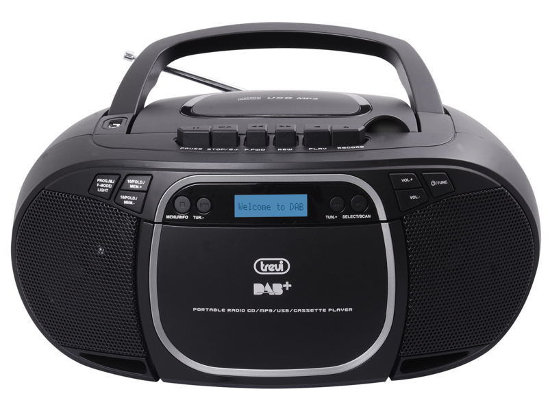 Trevi CMP 576 draagbare boombox radio met FM, CASSETTE, USB en speler | | De Radiowinkel