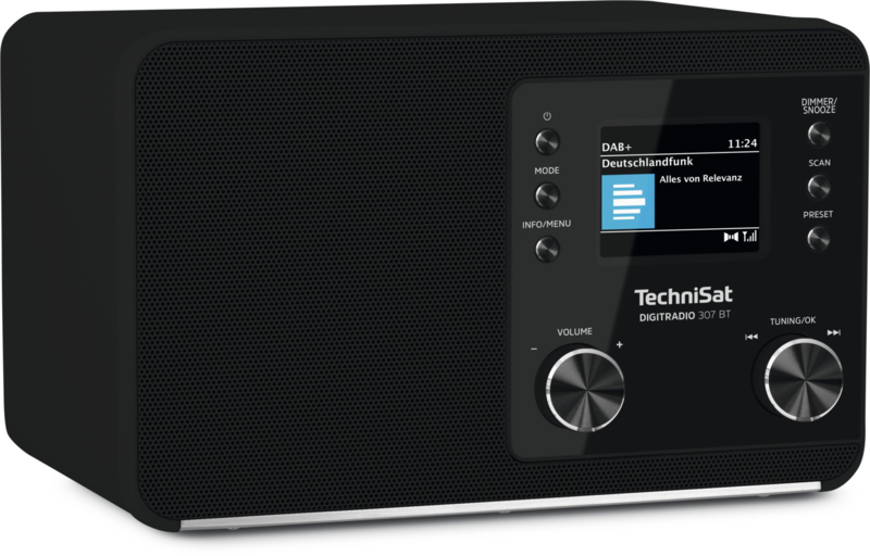 TechniSat DIGITRADIO 307 BT DAB+ en FM radio met Bluetooth audio streaming, zwart