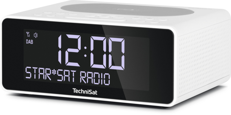 injecteren Blanco Symfonie TechniSat DigitRadio 52 stereo wekker radio met DAB+ en FM, draadloos Qi  laden, wit | TechniSat | De Radiowinkel