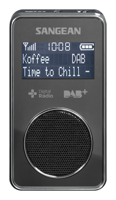 Sangean Pocket 350 (DPR-35) oplaadbare pocketradio met DAB+ / FM en speaker, zwart