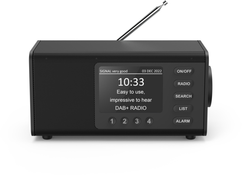 Hama DR1000 radio met DAB+ digital radio, FM en dubbel alarm