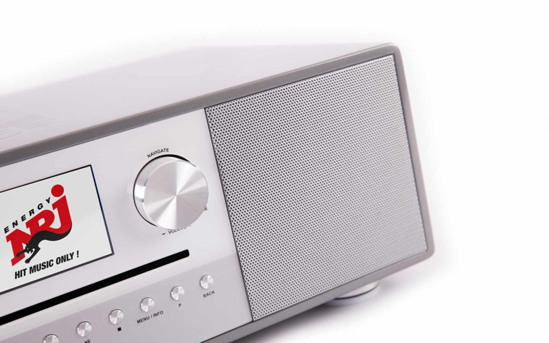 Block SR-200 mk2 high end all-in-one radio muziek systeem met CD, Spotify, DAB+, internetradio en Bluetooth, zilver