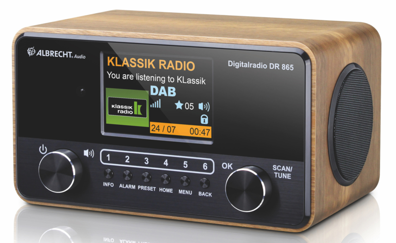Albrecht DR 865 Senior stereo radio met DAB+ FM