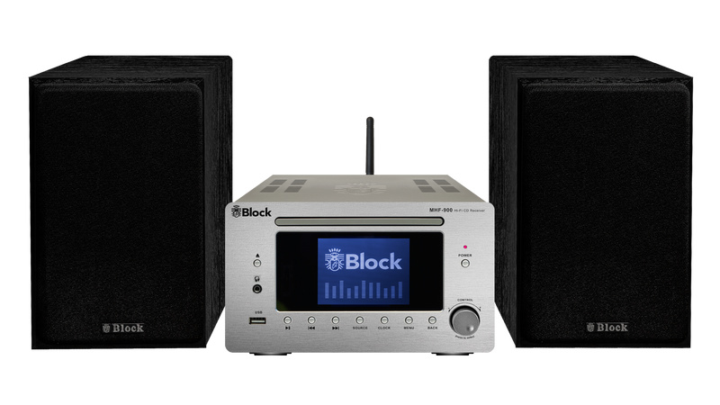 Experiment Controle Opblazen Block MHF-900 hifi stereo systeem met DAB +, FM en WIF en LAN Internet Radio,  CD speler en bluetooth, zilver | Block Audio - Audioblock | De Radiowinkel