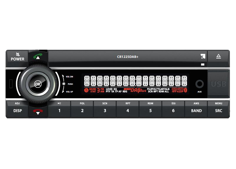 Uitstekend aanplakbiljet tafereel Kienzle CR1225DAB+ 12 volt DAB+ autoradio met CD, USB, analoge input en  Bluetooth | Auto DAB+ Digital Radio toepassingen | De Radiowinkel