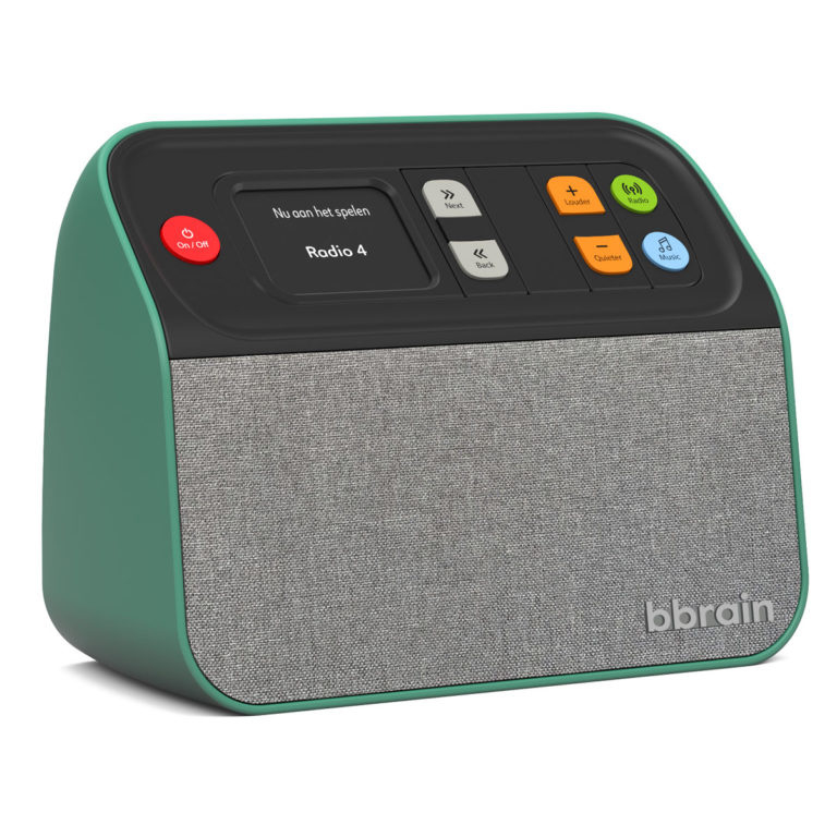 BBrain DAB+ en FM radio met USB muziekspeler, zeer makkelijk te bedienen, groen