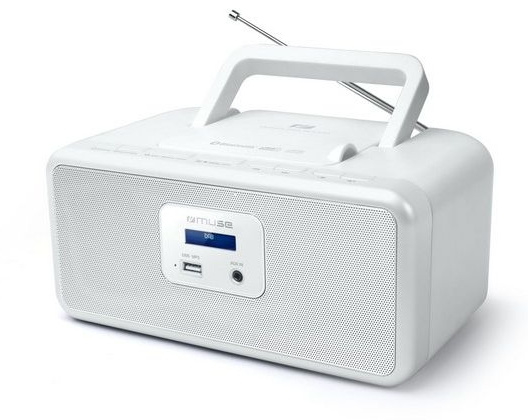 Moedig aan dak mineraal Muse M-32 DBW draagbare Radio CD speler met DAB+, USB en Bluetooth, wit |  Muse | De Radiowinkel