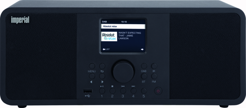 Imperial DABMAN i205 stereo hybride internetradio met DAB+ en FM en Bluetooth 5.0, zwart