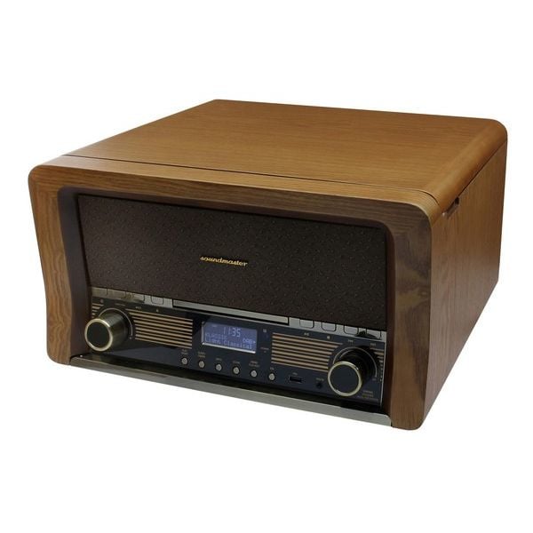 kalf bal James Dyson Soundmaster NR50 retro muzieksysteem, platenspeler, CD, DAB+, FM en USB |  Diverse | De Radiowinkel