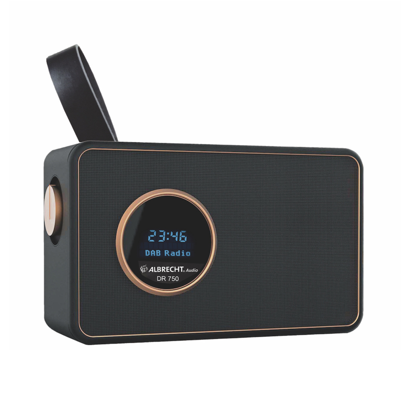 Albrecht DR 750 portable radio met DAB+, FM, Bluetooth, zwart