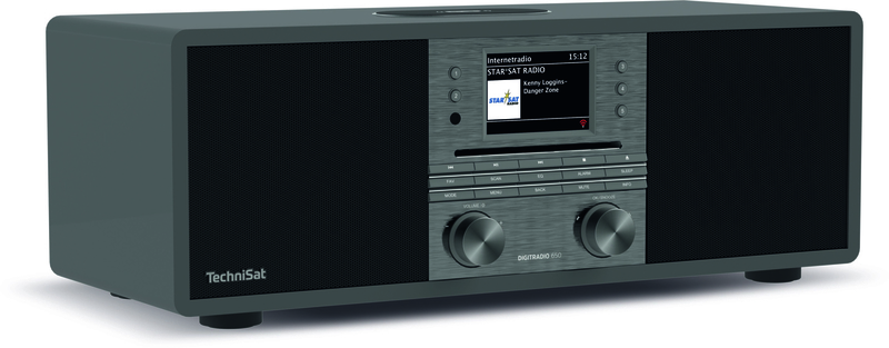 TechniSat DigitRadio 650 alles in 1 stereo hifi radio met DAB+ en FM ontvangst, internet radio, CD-speler en Bluetooth streaming, antraciet