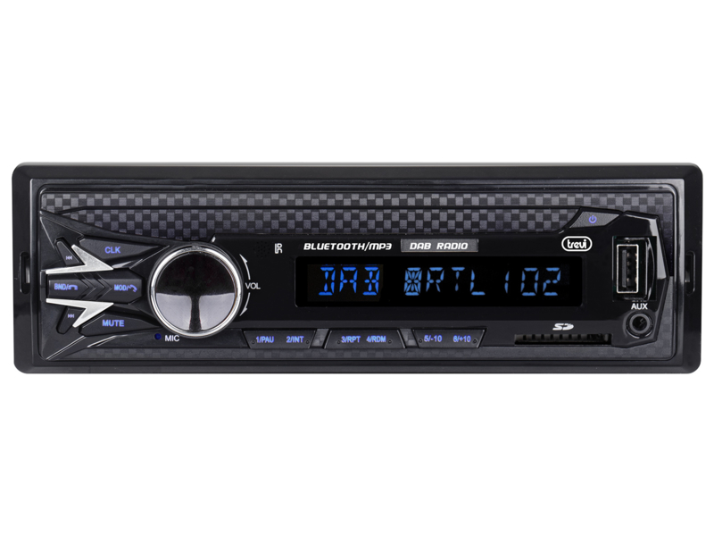 Trevi SCD 5751 autoradio met FM, SD-kaartlezer en USB | Auto DAB+ Digital Radio toepassingen | Radiowinkel