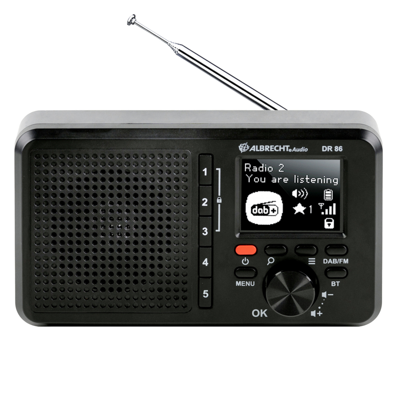 Punt Stroomopwaarts Wiegen Albrecht DR 86 Senior compacte DAB+ en FM gebruiksvriendelijke digitale  radio met Bluetooth, oplaadbaar | Albrecht | De Radiowinkel