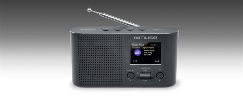 Muse DBT draagbare radio FM, DAB+ en Bluetooth ontvangst | Bluetooth radio's met DAB+ en / of WIFI | De Radiowinkel
