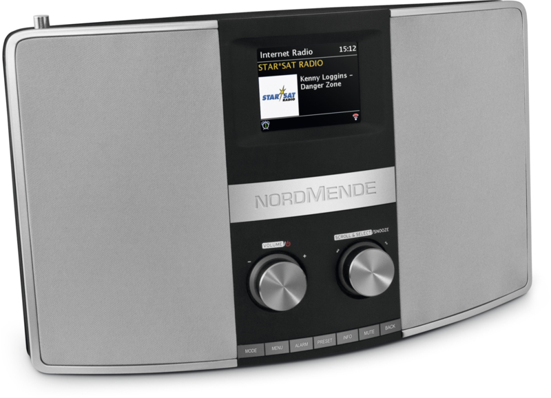 Nordmende Transita 400 stereo internet, DAB+ en FM radio, Spotify, Bluetooth, zwart-zilver