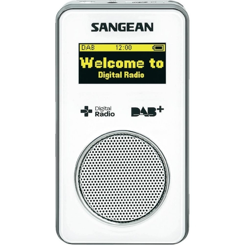 Sangean DPR-36 pocketradio met DAB+ / FM en SD recording, wit