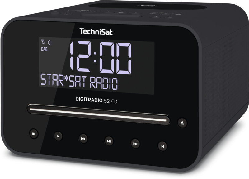 ondergeschikt Refrein heilig TechniSat DigitRadio 52 CD stereo wekker radio met CD, USB, Bluetooth, DAB+  en FM, draadloos Qi laden, antraciet | TechniSat | De Radiowinkel