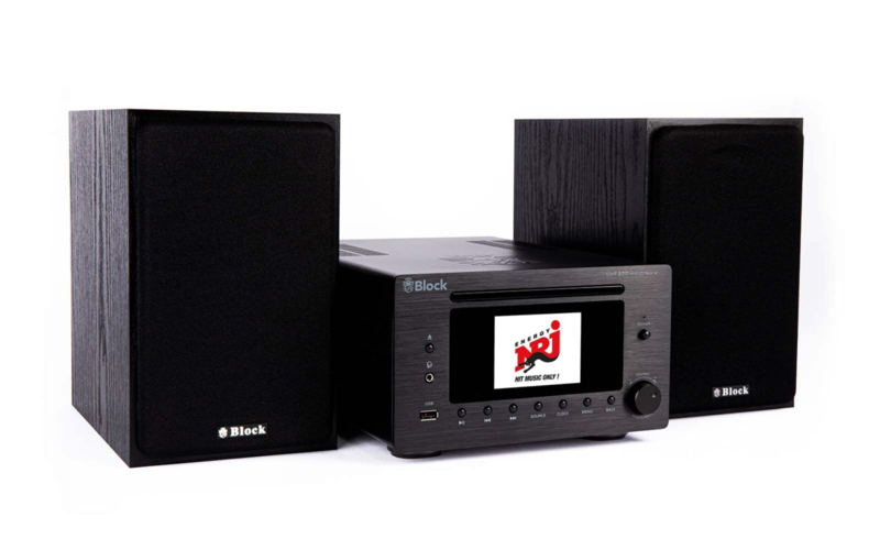 Block MHF-900 VX hifi stereo systeem met DAB +, FM en WIFI Internet Radio, CD speler en bluetooth, zwart