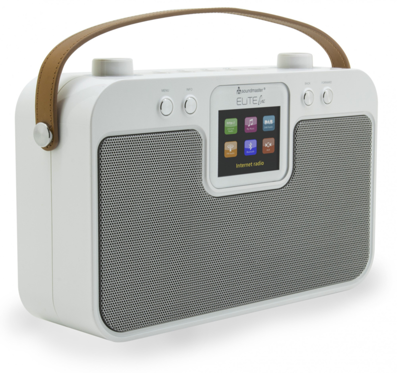 een vergoeding zeker Razernij Soundmaster Elite Line IR4400WE stereo draagbare internetradio met DAB+ en  Bluetooth, wit (6x Type D batterij: Geen batterijen) | Soundmaster | De  Radiowinkel