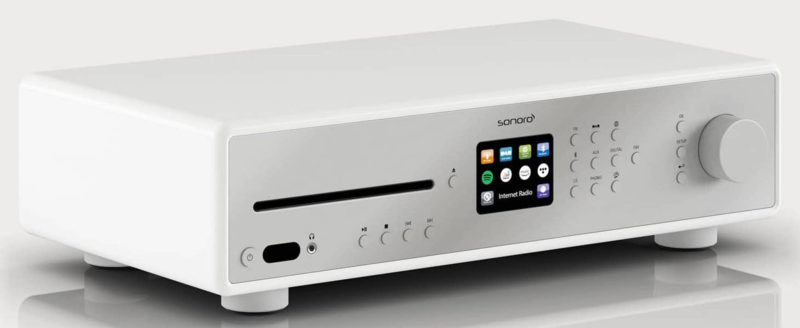 Sonoro hifi tuner versterker met DAB+, internetradio CD-speler, wit | Sonoro | De Radiowinkel
