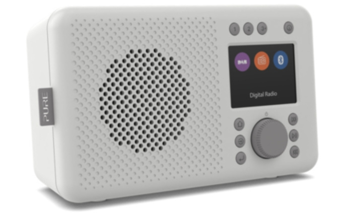 Pure Elan DAB+ en FM portable radio met Bluetooth, Stone Grey