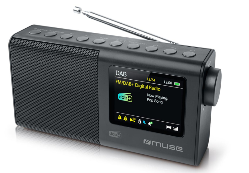 Muse M-117 DBT draagbare radio met FM en DAB+