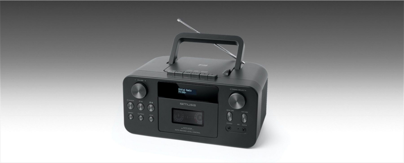 Blauwdruk handtekening Werkloos Muse M-182 DB draagbare Radio CD speler met Cassette, DAB+ en Bluetooth,  zwart (6 stuks Type C batterijen: Zonder batterijen) | Muse | De Radiowinkel