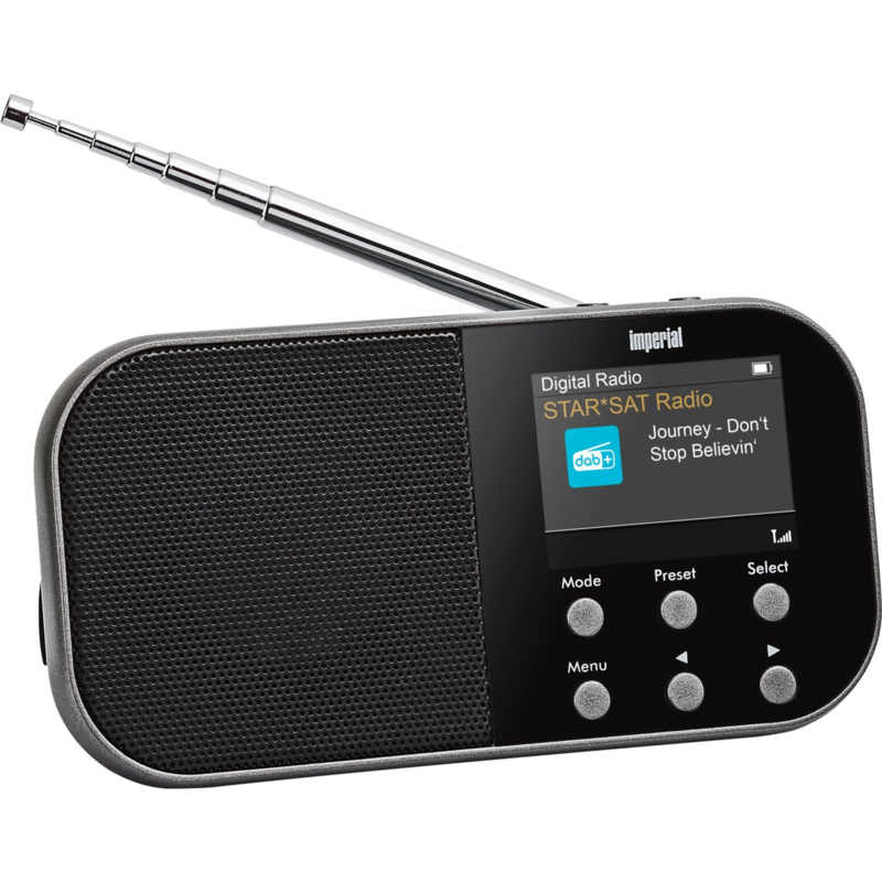 Imperial DABMAN 15 compacte oplaadbare DAB+ radio met FM, ideale reis radio