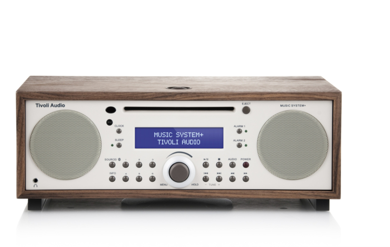 Tivoli Audio Music System+ hifi stereo systeem met DAB+ / FM, Bluetooth, CD-speler en wekkerradio, Walnut - Beige, OPEN DOOS