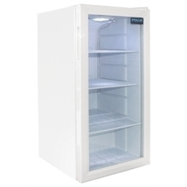 Tafelmodel glasdeur koelkast wit