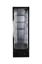 Horeca koelkast zwart  met  glazen deur